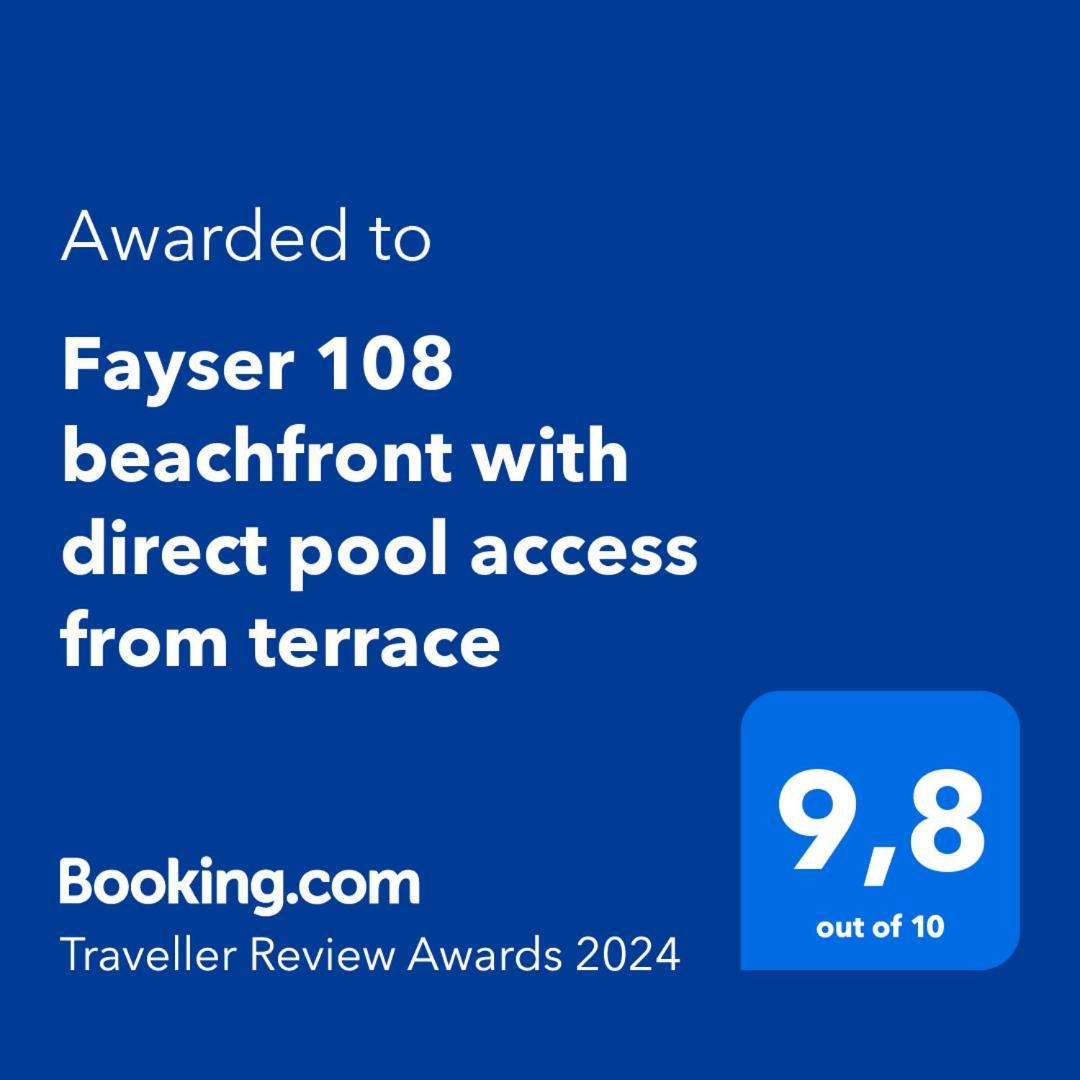 Fayser 108 Beachfront With Direct Pool Access From Terrace Arona  Exterior foto
